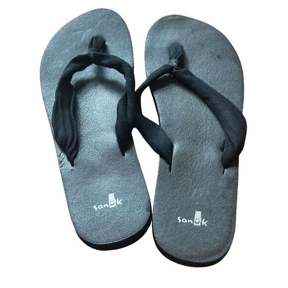 Sanuk basic flipflop sandals size 10 - Picture 2 of 4